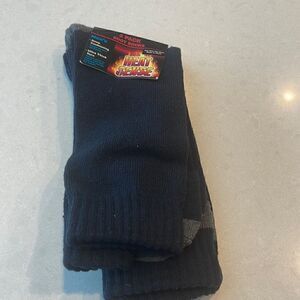 Heat sense mens boot socks 2 pairs.  One size fits most. New with tags.